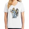 1-DAY RUSH NO MINIMUM Ladies V-Neck Short Sleeve T-Shirt Thumbnail