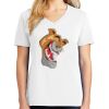 1-DAY RUSH NO MINIMUM Ladies V-Neck Short Sleeve T-Shirt Thumbnail