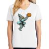 1-DAY RUSH NO MINIMUM Ladies V-Neck Short Sleeve T-Shirt Thumbnail