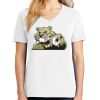 1-DAY RUSH NO MINIMUM Ladies V-Neck Short Sleeve T-Shirt Thumbnail