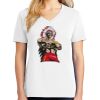 1-DAY RUSH NO MINIMUM Ladies V-Neck Short Sleeve T-Shirt Thumbnail