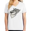 1-DAY RUSH NO MINIMUM Ladies V-Neck Short Sleeve T-Shirt Thumbnail