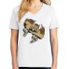 1-DAY RUSH NO MINIMUM Ladies V-Neck Short Sleeve T-Shirt Thumbnail