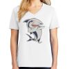 1-DAY RUSH NO MINIMUM Ladies V-Neck Short Sleeve T-Shirt Thumbnail