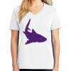 1-DAY RUSH NO MINIMUM Ladies V-Neck Short Sleeve T-Shirt Thumbnail