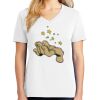 1-DAY RUSH NO MINIMUM Ladies V-Neck Short Sleeve T-Shirt Thumbnail