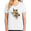 1-DAY RUSH NO MINIMUM Ladies V-Neck Short Sleeve T-Shirt Thumbnail
