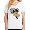 1-DAY RUSH NO MINIMUM Ladies V-Neck Short Sleeve T-Shirt Thumbnail