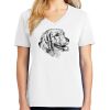 1-DAY RUSH NO MINIMUM Ladies V-Neck Short Sleeve T-Shirt Thumbnail