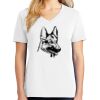 1-DAY RUSH NO MINIMUM Ladies V-Neck Short Sleeve T-Shirt Thumbnail