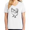 1-DAY RUSH NO MINIMUM Ladies V-Neck Short Sleeve T-Shirt Thumbnail