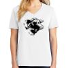1-DAY RUSH NO MINIMUM Ladies V-Neck Short Sleeve T-Shirt Thumbnail