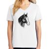 1-DAY RUSH NO MINIMUM Ladies V-Neck Short Sleeve T-Shirt Thumbnail