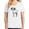 1-DAY RUSH NO MINIMUM Ladies V-Neck Short Sleeve T-Shirt Thumbnail