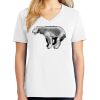 1-DAY RUSH NO MINIMUM Ladies V-Neck Short Sleeve T-Shirt Thumbnail