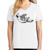 1-DAY RUSH NO MINIMUM Ladies V-Neck Short Sleeve T-Shirt Thumbnail