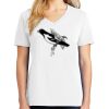 1-DAY RUSH NO MINIMUM Ladies V-Neck Short Sleeve T-Shirt Thumbnail