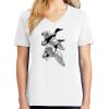 1-DAY RUSH NO MINIMUM Ladies V-Neck Short Sleeve T-Shirt Thumbnail
