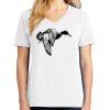 1-DAY RUSH NO MINIMUM Ladies V-Neck Short Sleeve T-Shirt Thumbnail
