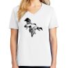 1-DAY RUSH NO MINIMUM Ladies V-Neck Short Sleeve T-Shirt Thumbnail