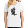 1-DAY RUSH NO MINIMUM Ladies V-Neck Short Sleeve T-Shirt Thumbnail