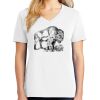 1-DAY RUSH NO MINIMUM Ladies V-Neck Short Sleeve T-Shirt Thumbnail