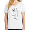 1-DAY RUSH NO MINIMUM Ladies V-Neck Short Sleeve T-Shirt Thumbnail