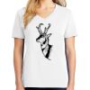 1-DAY RUSH NO MINIMUM Ladies V-Neck Short Sleeve T-Shirt Thumbnail