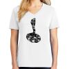 1-DAY RUSH NO MINIMUM Ladies V-Neck Short Sleeve T-Shirt Thumbnail