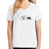 1-DAY RUSH NO MINIMUM Ladies V-Neck Short Sleeve T-Shirt Thumbnail