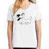 1-DAY RUSH NO MINIMUM Ladies V-Neck Short Sleeve T-Shirt Thumbnail