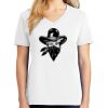 1-DAY RUSH NO MINIMUM Ladies V-Neck Short Sleeve T-Shirt Thumbnail