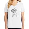 1-DAY RUSH NO MINIMUM Ladies V-Neck Short Sleeve T-Shirt Thumbnail