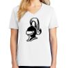 1-DAY RUSH NO MINIMUM Ladies V-Neck Short Sleeve T-Shirt Thumbnail