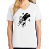 1-DAY RUSH NO MINIMUM Ladies V-Neck Short Sleeve T-Shirt Thumbnail