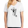 1-DAY RUSH NO MINIMUM Ladies V-Neck Short Sleeve T-Shirt Thumbnail