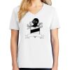 1-DAY RUSH NO MINIMUM Ladies V-Neck Short Sleeve T-Shirt Thumbnail
