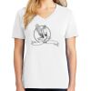 1-DAY RUSH NO MINIMUM Ladies V-Neck Short Sleeve T-Shirt Thumbnail