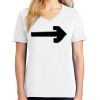 1-DAY RUSH NO MINIMUM Ladies V-Neck Short Sleeve T-Shirt Thumbnail