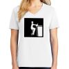 1-DAY RUSH NO MINIMUM Ladies V-Neck Short Sleeve T-Shirt Thumbnail