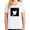 1-DAY RUSH NO MINIMUM Ladies V-Neck Short Sleeve T-Shirt Thumbnail