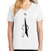 1-DAY RUSH NO MINIMUM Ladies V-Neck Short Sleeve T-Shirt Thumbnail
