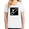 1-DAY RUSH NO MINIMUM Ladies V-Neck Short Sleeve T-Shirt Thumbnail