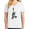 1-DAY RUSH NO MINIMUM Ladies V-Neck Short Sleeve T-Shirt Thumbnail