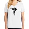 1-DAY RUSH NO MINIMUM Ladies V-Neck Short Sleeve T-Shirt Thumbnail