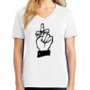 1-DAY RUSH NO MINIMUM Ladies V-Neck Short Sleeve T-Shirt Thumbnail