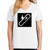 1-DAY RUSH NO MINIMUM Ladies V-Neck Short Sleeve T-Shirt Thumbnail