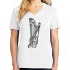 1-DAY RUSH NO MINIMUM Ladies V-Neck Short Sleeve T-Shirt Thumbnail