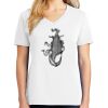 1-DAY RUSH NO MINIMUM Ladies V-Neck Short Sleeve T-Shirt Thumbnail