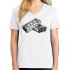 1-DAY RUSH NO MINIMUM Ladies V-Neck Short Sleeve T-Shirt Thumbnail